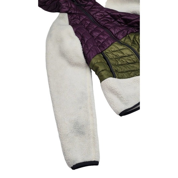 Mountain Hardwear Altius Hybrid Hoodie Sherpa Puffer Full Zip Jacket Size Small - Picture 9 of 13